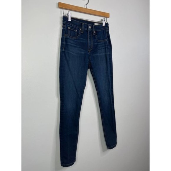 Rag & Bone High Rise Skinny Bedford Denim Jeans Women's Blue Size: 24 NWOT - Picture 4 of 10